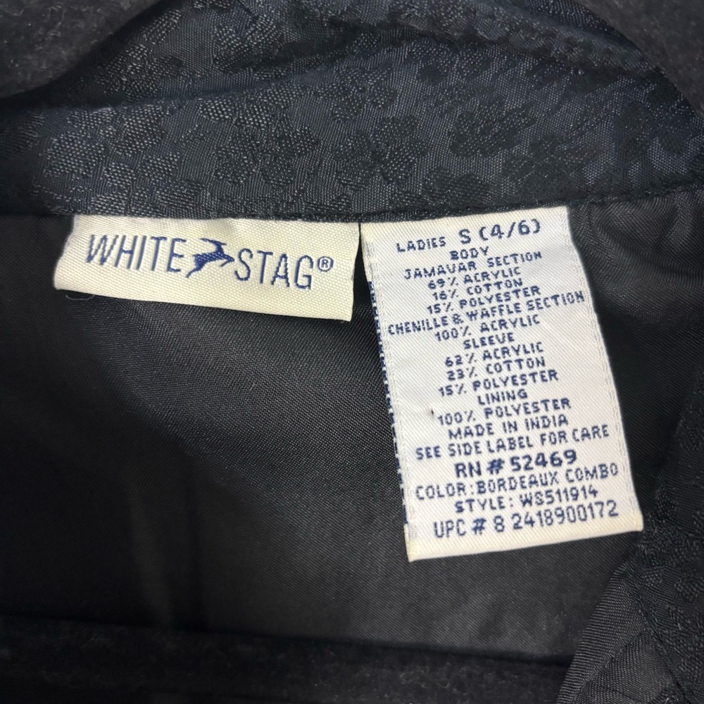 White Stag Patchwork Tapestry Jacket Boho Quilted… - image 3